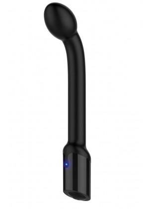 Черный вибростимулятор простаты Rechargeable Prostate Probe - 21,7 см.