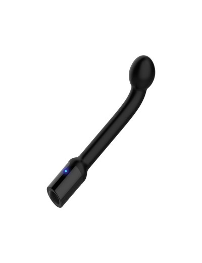 Черный вибростимулятор простаты Rechargeable Prostate Probe - 21,7 см.