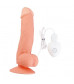 Телесный вибратор SEDUCER 20 Function Veined Dong - 20 см.