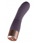 Фиолетовый вибратор с ребрышками Elegant Flexy Vibe - 15 см.