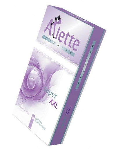 Увеличенные презервативы Arlette Premium Super XXL - 6 шт.