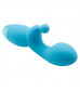 Голубой вибратор INDULGENCE Rechargeable G Kiss - 16,5 см.