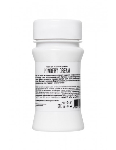 Пудра для ухода за игрушками Powdery Dream с ароматом манго и орхидеи - 40 гр.
