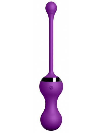 Фиолетовые вагинальные шарики Kegel Egg с браслетом