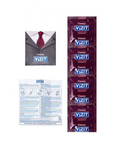 Классические презервативы VIZIT Classic - 3 шт.