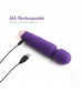 Фиолетовый вибромассажер Smooth Operator Rechargeable Wand - 19,5 см.