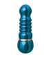 Голубой аллюминиевый вибратор BLUE SMALL - 7,5 см.