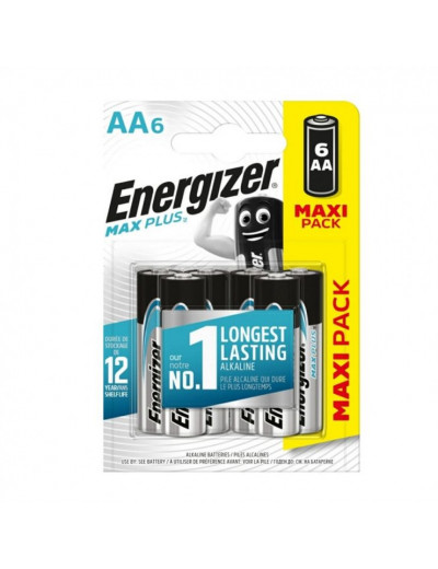 Батарейки Energizer MAX PLUS LR6/E91 AA 1.5V - 6 шт.