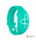 Розовый вибратор для пар с зеленым пультом-часами Weatwatch Dual Pleasure Vibe