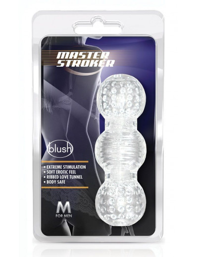 Прозрачный фигурный мастурбатор Master Stroker