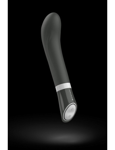 Черный G-стимулятор с вибрацией Bgood Deluxe Curve - 19,3 см.