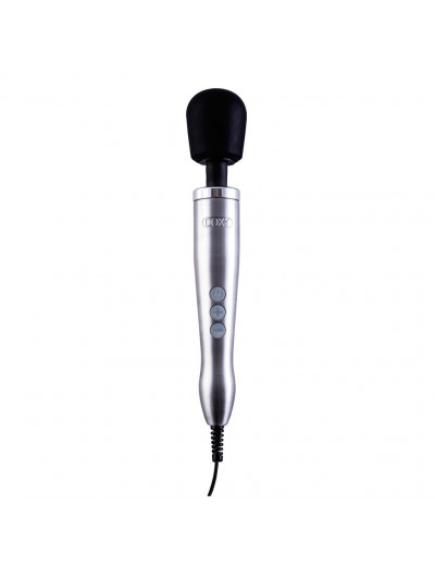 Серебристый вибратор Doxy Die Cast Wand Massager - 34 см.