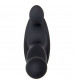 Черный вибростимулятор простаты Adam s Vibrating Triple Probe - 12,1 см.