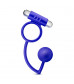 Синее эрекционное кольцо Penetrator Anal Ball with Vibrating Cock Ring