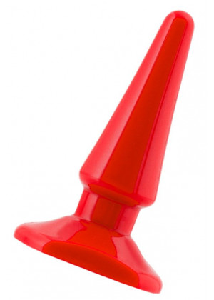 Красная анальная втулка Black Red - 10 см.