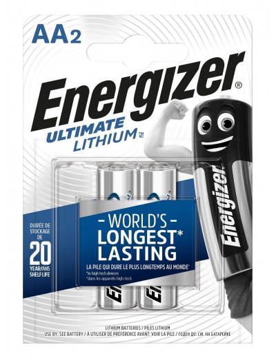 Батарейки Energizer Ultimate Lithium FR6/L91 AA - 2 шт.