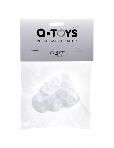 Белый рельефный мастурбатор Flaff