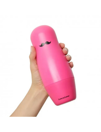 Черный вибратор в розовом чехле-матрешке I-Doll - 17 см.