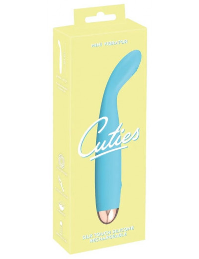 Голубой вибратор Cuties 2.0 - 18,7 см.