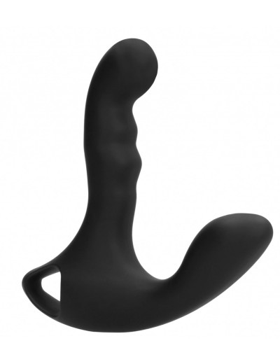 Черный массажер простаты N 64 P-Spot Vibrator - 15,1 см.