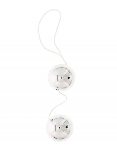 Серебристые шарики VIBRATONE DUO BALLS SILVER BLISTERCARD