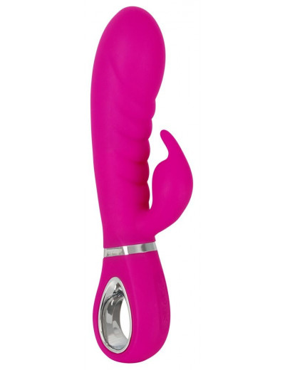 Лиловый вибратор-кролик Super Soft Silicone Rabbit Vibrator - 20,2 см.