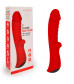 Красный вибромассажер 5  Silicone Wild Passion - 19,1 см.