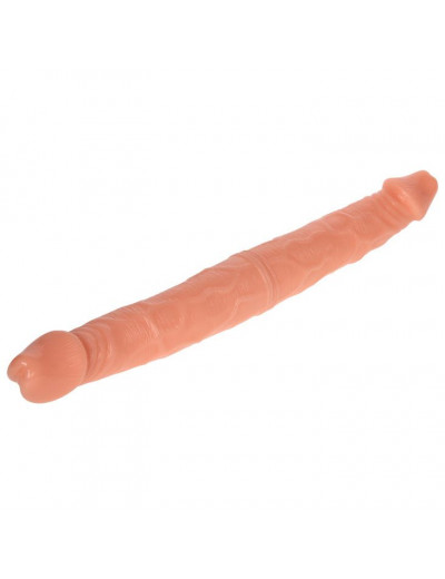 Двухголовый гнущийся фаллоимитатор - 39 см.