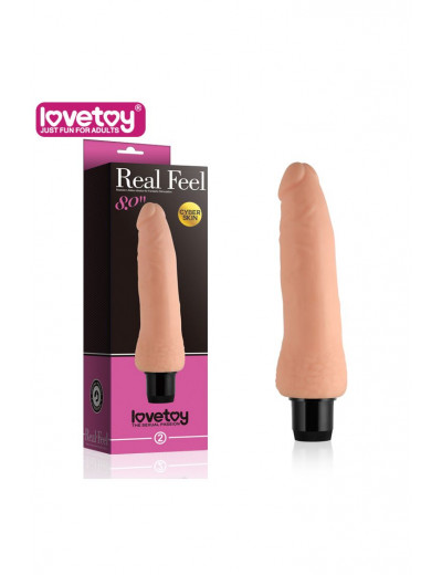 Телесный вибратор-реалистик Real Feel - 20,3 см.