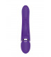 Фиолетовый вибратор-кролик с пуш-эффектом NAGHI NO.39 RECHARGEABLE THRUSTER VIBE - 15 см.