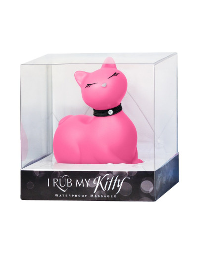 Розовый массажёр-кошка I Rub My Kitty с вибрацией