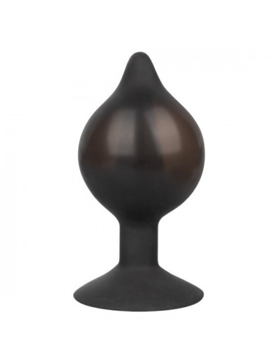 Расширяющаяся анальная пробка со съемным шлангом Medium Silicone Inflatable Plug - 10,75 см.