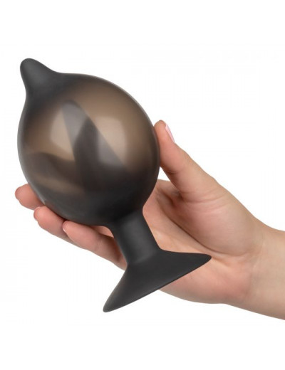 Расширяющаяся анальная пробка со съемным шлангом Medium Silicone Inflatable Plug - 10,75 см.
