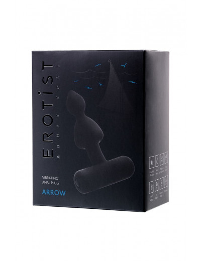 Небольшая анальная вибровтулка Erotist Arrow - 8,5 см.