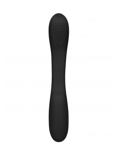 Черный двухсторонний вибратор Flex - 21,5 см.