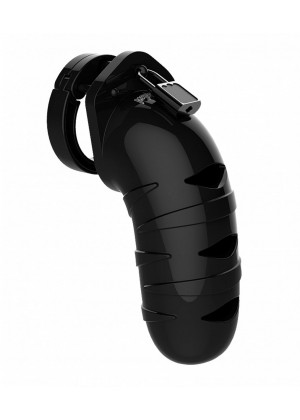 Чёрный мужской пояс верности Model 05 Chastity 5.5  Cock Cage