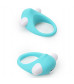 Голубое эрекционное кольцо LIT-UP SILICONE STIMU RING 6