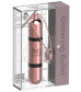 Золотистый мини-вибратор на цепочке Glittering Bullet - 9 см.