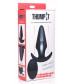 Черная анальная вибропробка Kinetic Thumping 7X Large Anal Plug - 13,3 см.
