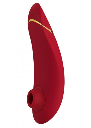 Красный бесконтактный клиторальный стимулятор Womanizer Premium