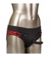 Красно-черные страпон-трусики Pegging Panty Set - размер L-XL