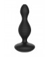 Чёрная анальная пробка с электростимуляцией E-Stimulation Vibrating Buttplug - 14 см.