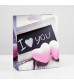 Подарочный пакет  I love you  - 32 х 26 см.