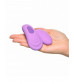 Фиолетовый компактный вибростимулятор Remote Silicone Please-Her