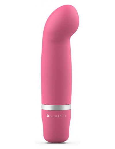 Розовый мини-вибратор Bcute Classic Curve - 10 см.