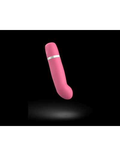 Розовый мини-вибратор Bcute Classic Curve - 10 см.