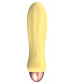 Желтый мини-вибратор Cuties 2.0 - 12,6 см.
