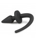 Черная пробка с хвостом собаки Dog Tail Plug S