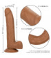 Коричневый фаллоимитатор Size Queen 6  - 20,25 см.