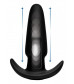 Черная анальная вибропробка Kinetic Thumping 7X Medium Anal Plug - 13,3 см.